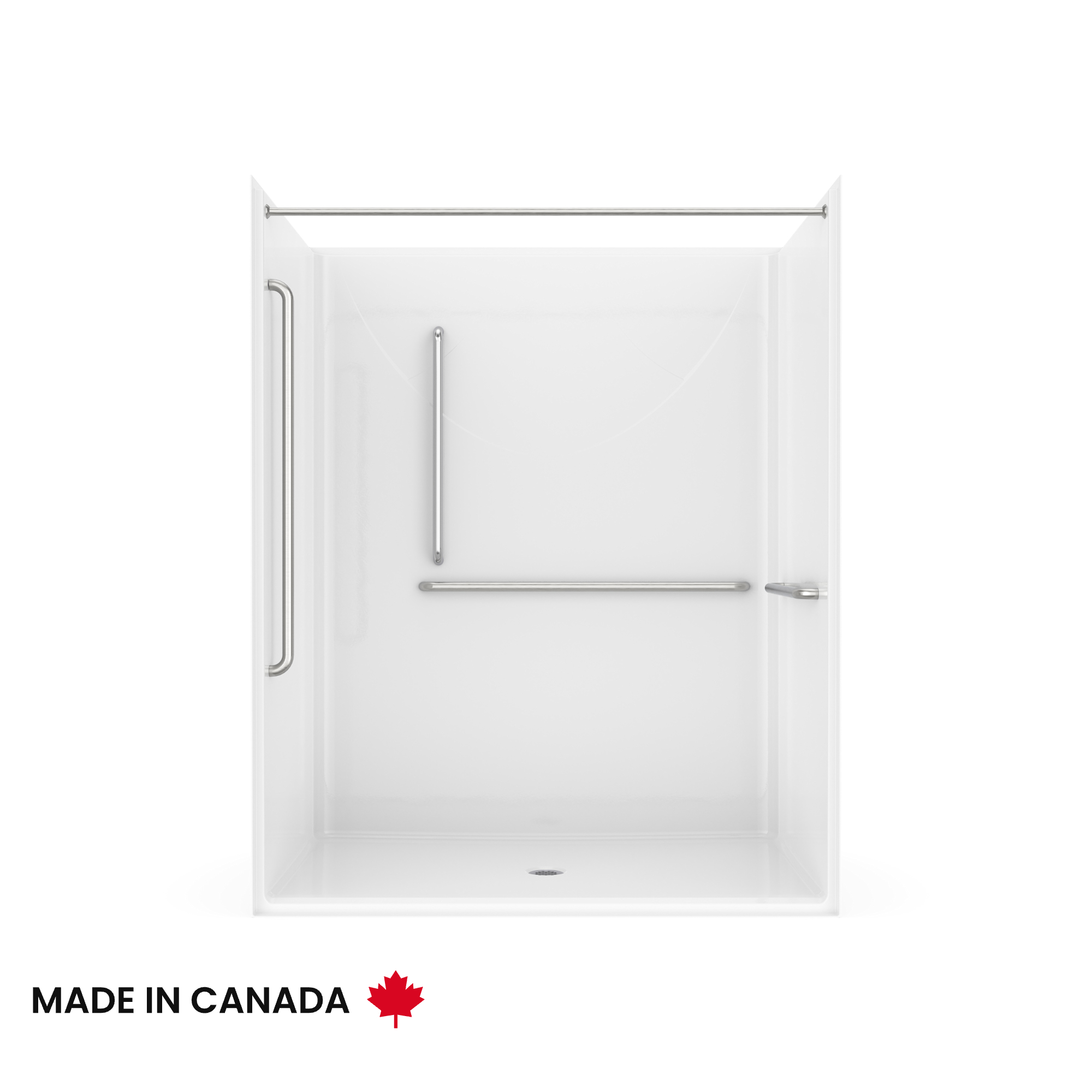 ラブブ Banff BFS-6036F - CSA Compliant AcrylX™ Alcove Center Drain Shower